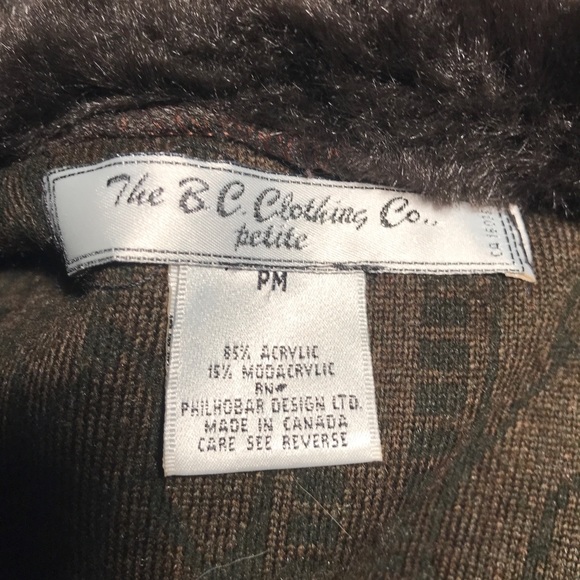 BC Clothing Co. Crop Fleece Zip Up Sweater Jacket-Size MP - Picture 10 of 10